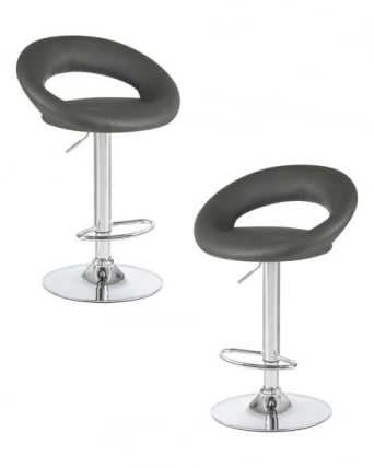 Стул барный ДОБРИН МИРА (серый) 2 шт / DOBRIN MIRA_0