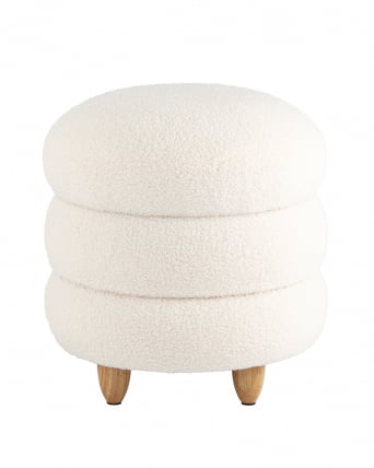 Пуф с ящиком Винни Л Тедди белый / L_0
