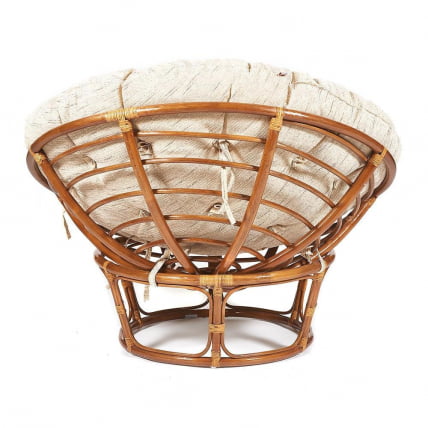 Кресло ПАПАСАН 23/01 В /с подушкой/ диаметр подушки 129 см, 115х101х104 см, Пекан (орех), ткань Старт / PAPASAN W Pecan_3