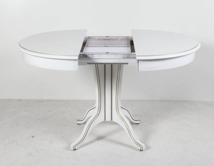 Стол обеденный Орион-5 (д1000) тон 1 с золотой патиной / (d1000)_5