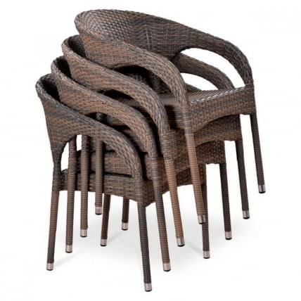 Плетеное кресло Й90CГ-В1289 Пале / Y90CG-W1289 Pale_1