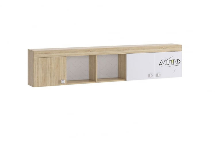 Полка Форсаж МКФ-04 Дуб сонома/белый / MKF-04_0