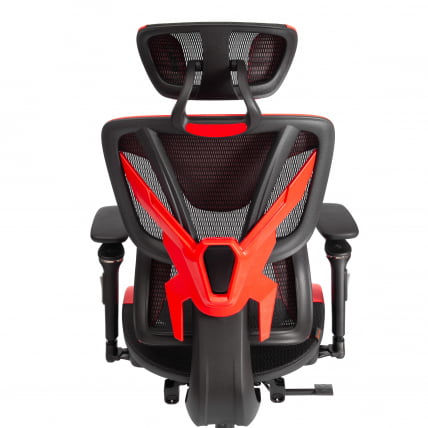 Кресло КингКобра иск. кожа / сетка, черный / красный / KingCobra_8