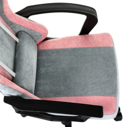 Кресло компьютерное БРАБИКС Форсер ГМ-127, 2 подушки, ткань, розовое/серое / BRABIX Forcer GM-127,_7