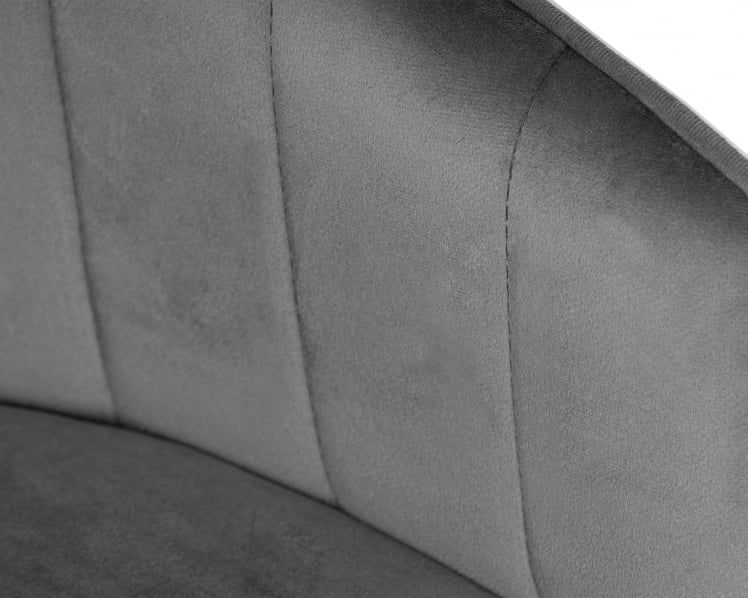 Стул барный ДОБРИН ДЭРCЙ БЛАCК (серый велюр (1922-19)) / DOBRIN DARCY BLACK_7