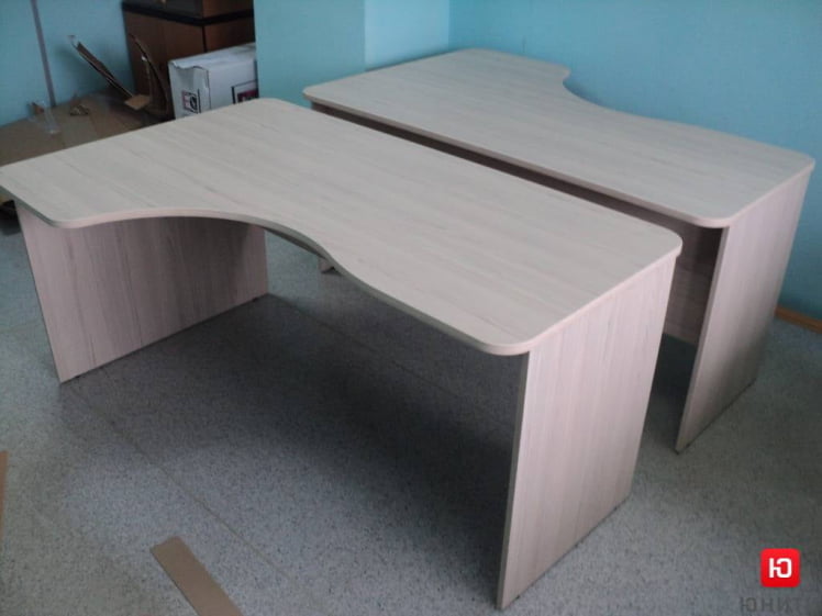 Стол угловой Глассй 1.14.16Л Туя / Glassy_2