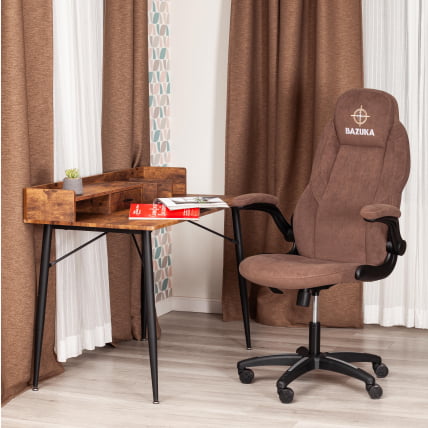 Кресло БАЗУКА флок , коричневый, 6 / BAZUKA_18