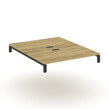 Двойной стол надставка на две опорные тумбы CОНCЕПТ CН.ДСН-006 Дуб Винченцо Черный / CONCEPT CN.DSN-006_0