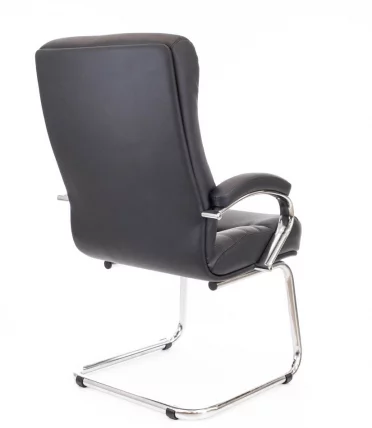 Кресло для посетителей Еверпроф Орион CФ Кожа Черный / Everprof Orion CF_2