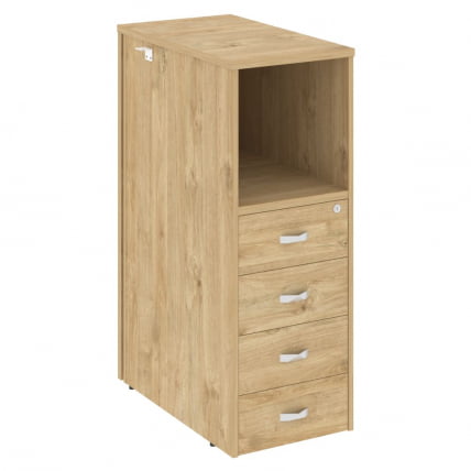 Тумба 4 ящика завершающая, правая ОНИКС О.Р-ТВ-4(Р) Тиквуд светлый / ONIX O.R-TV-4(R)_0