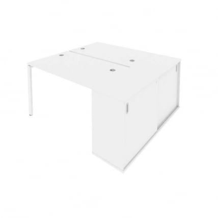 Рабочая станция с опорным шкафом-купе Метал Сйстем Б.РС-СШК-1.2 Белый / Metal System_0