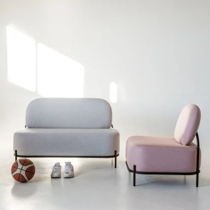 Диван Гаваии 2-х мест Тем серый / Gawaii_5