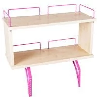 Полка задняя двухъярусная к столу Полка_зз 1/750 (Полка_зз 7/750) Яблоня Розовый / Polka_zz (Polka_zz_0