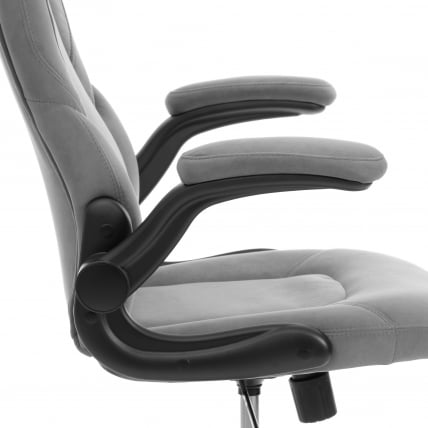 Кресло геймерское БАЗУКА металБЛ велюр, серый, 29 / BAZUKA metalBL_6