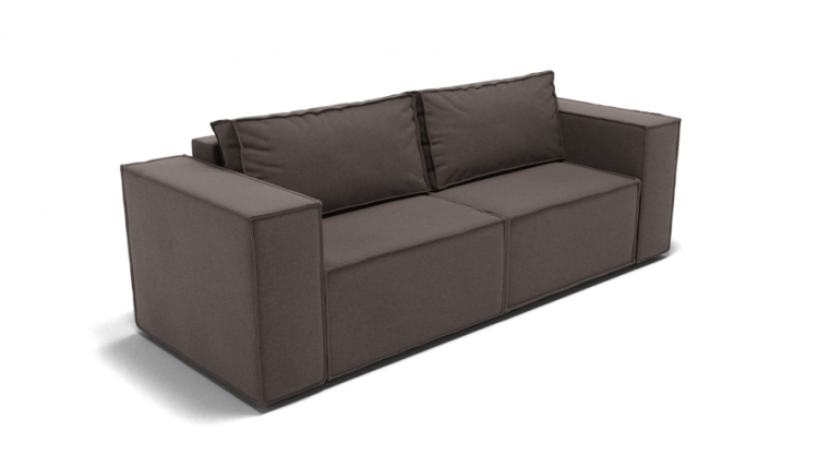 Диван Рашт (ЗР) Цвет фасада: Коричневый; Тип: Прямой; Материал фасада: Металл/Велюр_0