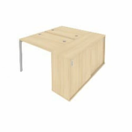 Рабочая станция с опорным шкафом-купе Метал СйстемБ.Б.РС-СШК-1.1 Акация/Серый / Metal SystemБ.Б.РС-СШК-1.1_0