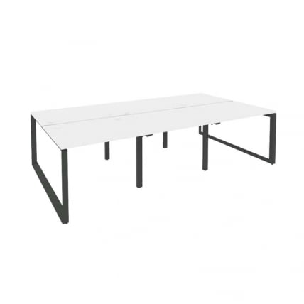 Рабочая станция на О-образном м/к ОНИКС О.МО-Д.РС-6.1.8 Белый Бриллиант/Антрацит / ONIX O.MO-D.RS-6.1.8_0