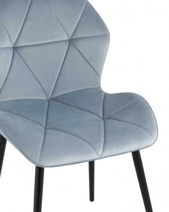Стул обеденный Эдвин велюр Пыльно-голубой_1