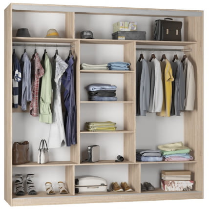 Шкаф-купе Б-230х235х60-2(ЯАТ-ЯАС-Д10Д10Д10) / B-230х235х60-2(ЯАТ-ЯАС-D10D10D10)_1