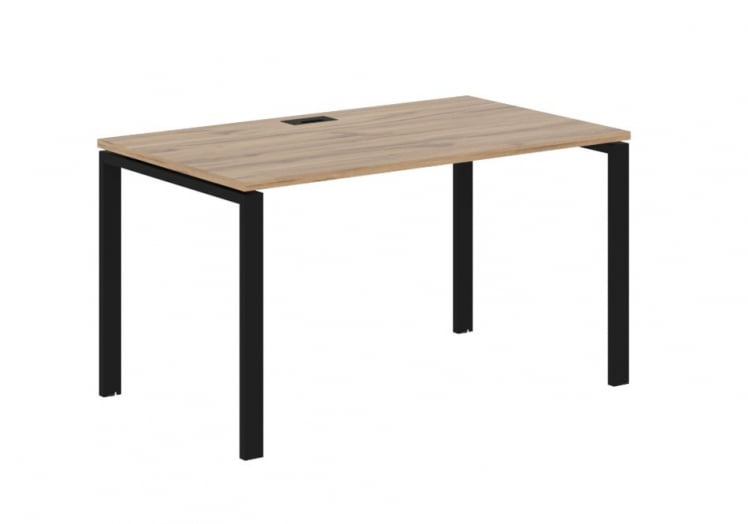 Стол письменный ЕДИС ЕУСТ 1380 Дуб Денвер светлый Черный / EDIS EUST_0