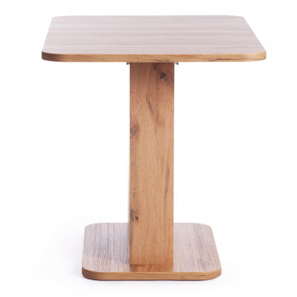 Стол обеденный СМАРТ ЛДСП, 105-140х68,6х75 см, Дуб вотан/Белый / SMART_1