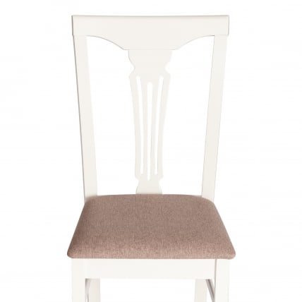 Стул Гермес/ Хермес дерево гевея, 43х49х94см, Иворй вхите, ткань серая (ТМ-164) / Hermes Ivory white, (TM-164)_5