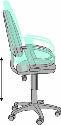 Кресло офисное Бюрократ CХ-300/ГРЕЙ Серый ДЖП-15-1 / CH-300/GREY JP-15-1_4