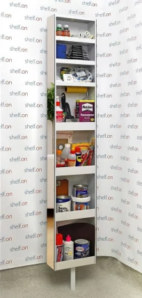 Поворотный зеркальный шкаф Зоом Арт Белый / Zoom Art_17