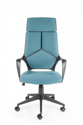 Кресло офисное ИК CКС0898Х Блаcк блуе / IQ CX0898H Black blue_4