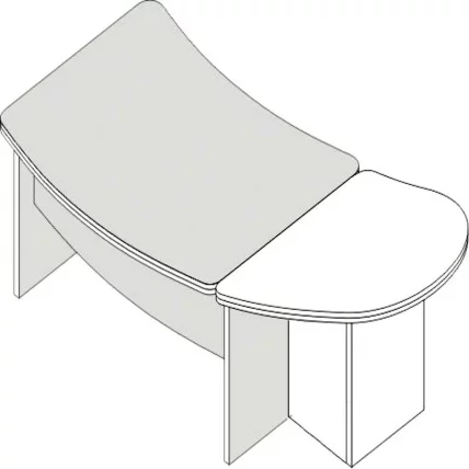 Конференц-приставка Л.РП1-11 левая Орех_0