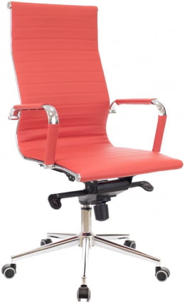 Кресло руководителя Еверпроф Рио М Экокожа Трикс Красный / Everprof Rio M Triks_0