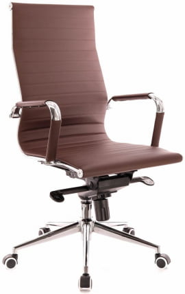 Кресло руководителя Еверпроф Рио М Экокожа Трикс Коричневый / Everprof Rio M Triks_0