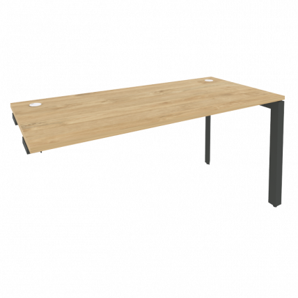 Стол-приставка на П-образном м/к к опорным элементам ОНИКС О.МП-СПР-4.7 Тиквуд Светлый/Антрацит / ONIX O.MP-SPR-4.7_0