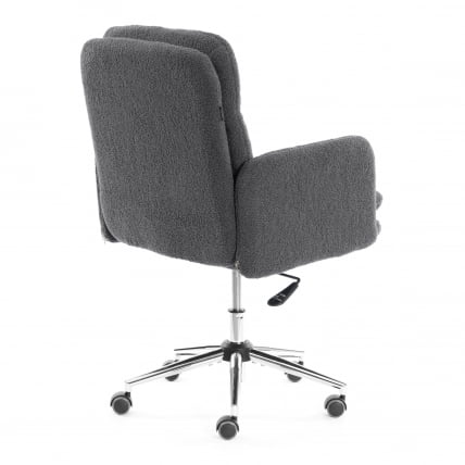 Кресло Довер хром букле, серый, барни грей / Dover barni grey_2