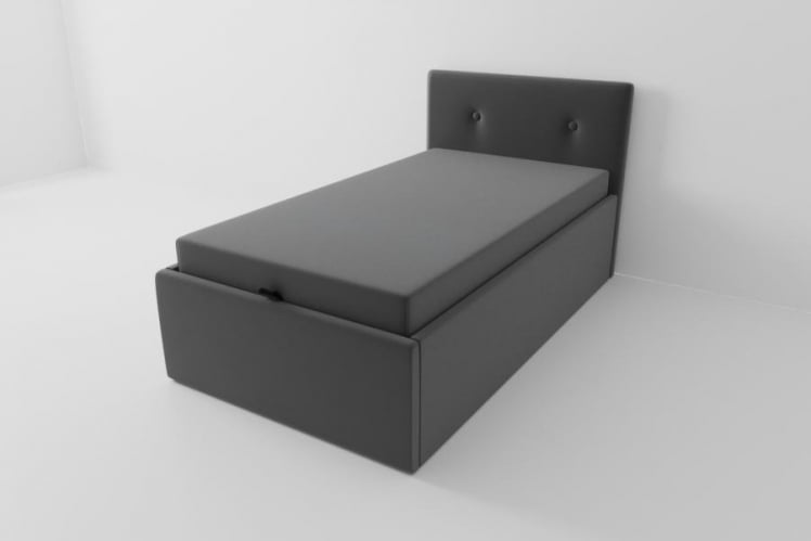 Детская кровать Екатеринбург с подъемным механизмом и матрасом Цвет фасада: Серый; Материал фасада: ЛДСП; Спальное место: 800х1600_0