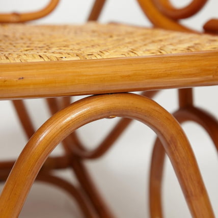 Кресло-качалка МИЛАНО (разборная) / без подушки / ротанг топ куалитй, 58кс136кс103 см, Когнаc (коньяк) / MILANO top quality, 58x136x103 Cognac_11