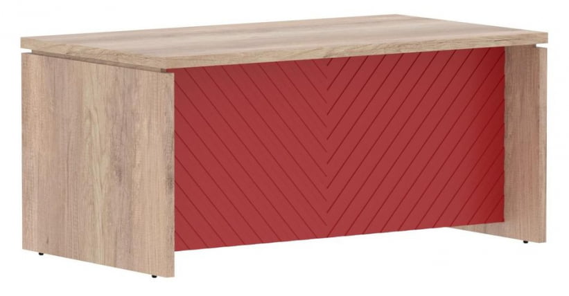Стол руководителя Торр ЛУКС ТЛСТ 169Х Дуб Каньон Красный / Torr LUX TLST 169H_0
