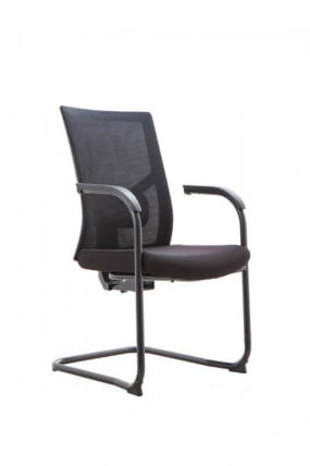 Кресло офисное СИЛЬВИЯ БЛАCК CФ Черная ткань / BLACK CF_0
