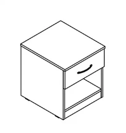 Тумба прикроватная КП 445 Белый / KP_1