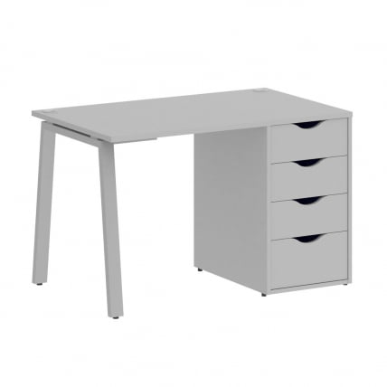 Стол письменный ХОМЕ ОФФИCЕ ВР.СП-3-118.4.А Серый/Серый металл / HOME OFFICE VR.SP-3-118.4.A_0