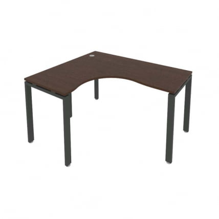 Стол письменный МЕТАЛ СЙСТЕМ Б.СА-3 Л Венге/Антрацит / METAL SYSTEM_0