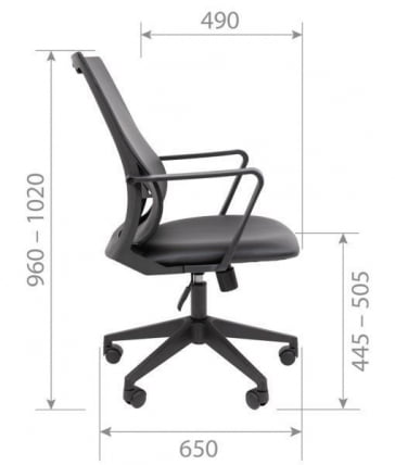 Кресло руководителя Чаирман 545 БП экокожа Коричневый / Chairman_4