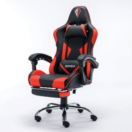 Кресло компьютерное БРАБИКС Декстер ГМ-135 подножка Красное / BRABIX Dexter GM-135_6