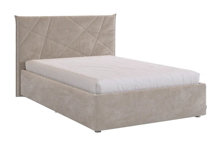 Кровать с основанием Квест 120х200 см ЗО.КМ1.2-03 латте (велюр) / ZO.KM1.2-03_0