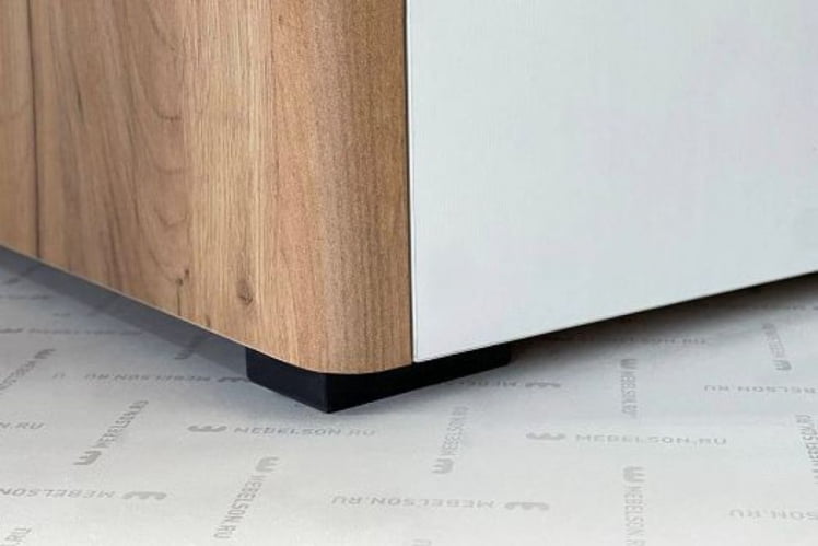 Шкаф двухдверный Адам МСА-03 дуб крафт золотой/белое дерево / MSA-03_8