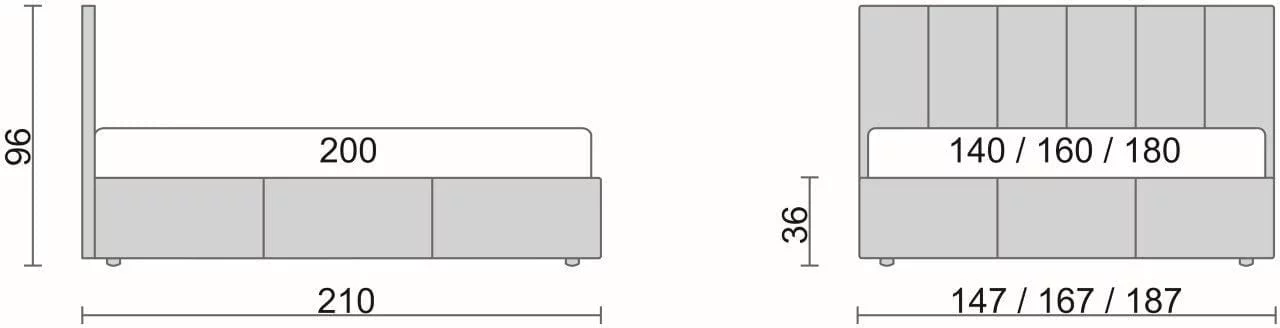 Кровать ДЖулиа Белый / Julia_1