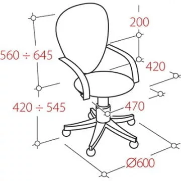 Кресло офисное УА_Престиге Ткань 501763 Серая / UA_Prestige_1