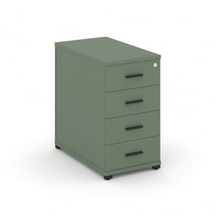 Тумба приставная с 4-мя ящиками CОНCЕПТ CН.ТГО-002 Б/В Кобо Черный / CONCEPT CN.TGO-002 B/W_0