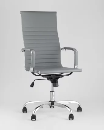 Кресло руководителя ТопЧаирс Ситй Серое / TopChairs City_1