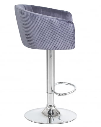 Стул барный ДОБРИН ДЭРCЙ Серый велюр 1922-19 / DOBRIN DARCY_2